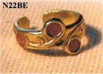 Bagues en bronze patiné avec émaux Réf : N22BE