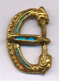 Boucles de ceinture en bronze avec émaux Réf : N670BE