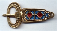 Boucles de ceinture en bronze avec émaux Réf : N941BE